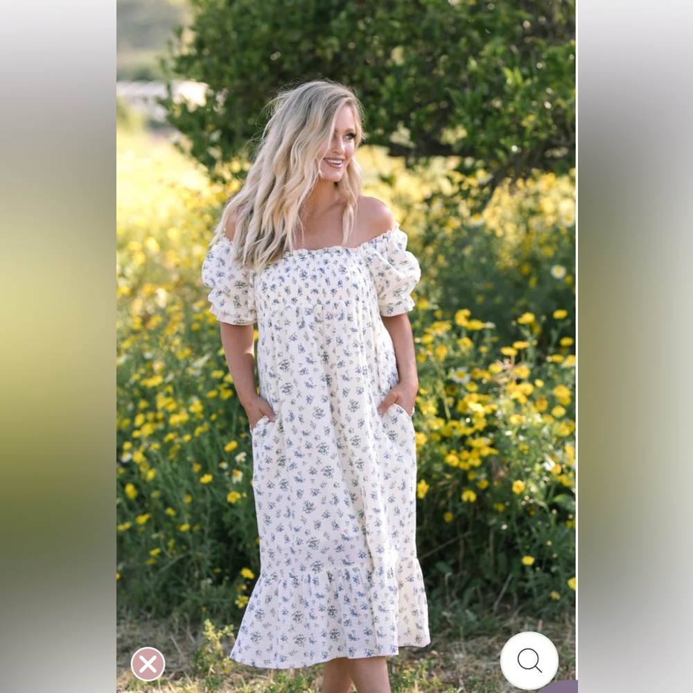 NEW Morning Lavender Smocked Dress
